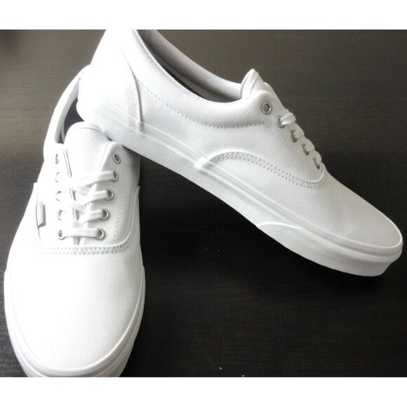 Vans Men's Era Mix True White Classic Canvas Skate Boat shoes Size 11.5 NIB - Picture 4 of 5